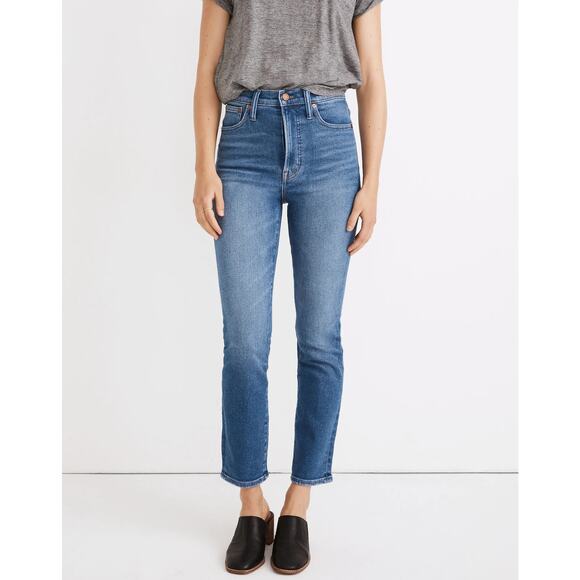 Madewell Jeans Size 27 Blue The Perfect Vintage High Rise Stretch Ankle - Picture 1 of 9